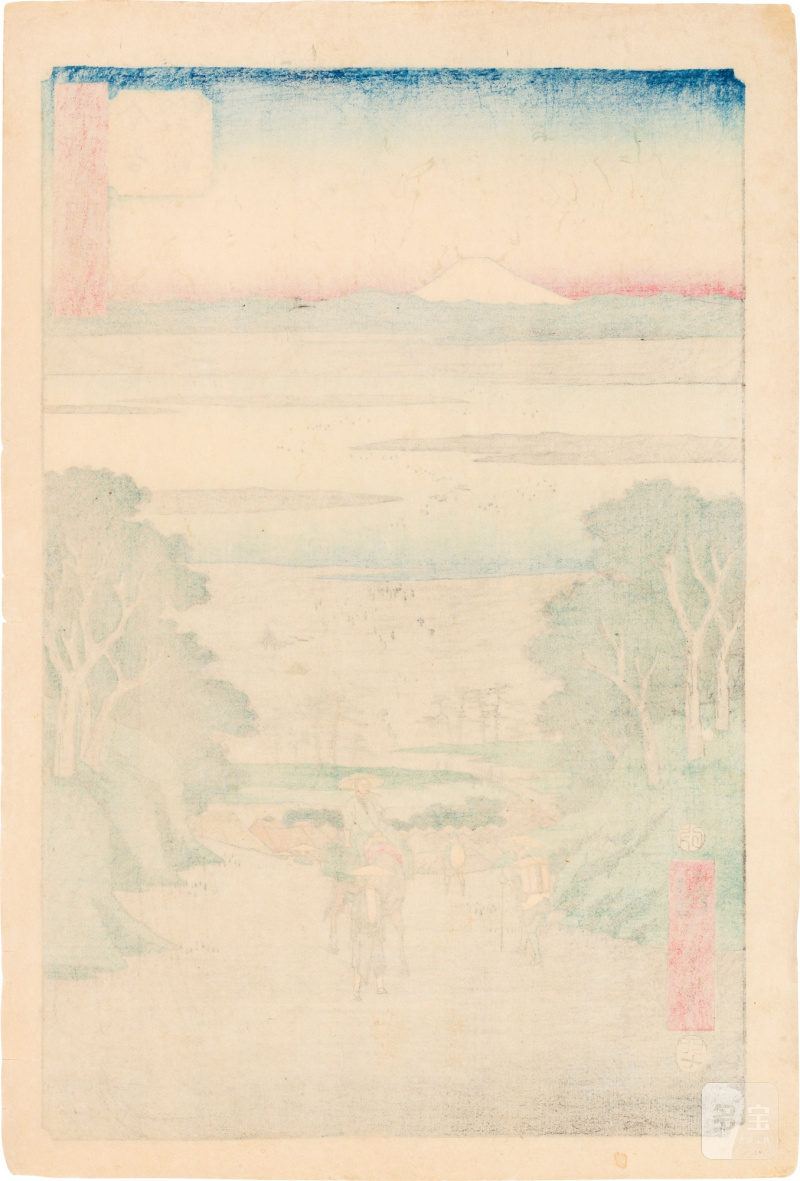 Utagawa Hiroshige (1797-1858) | The complete set of Famous Sights of the Fifty-three Stations (Gojusan tsugi meisho zue), also known as the Vertical Tokaido | Edo period, 19th century - 图50